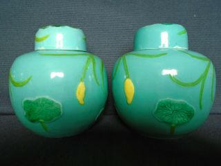 Pair Chinese small porcelain Wang Bing Rong type Jars & covers,  Guangxu period. 3