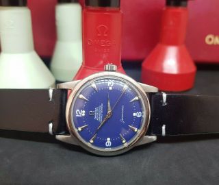 Rare Vintage Omega Seamaster Chronometer Cal:352 Blue Dial Auto Man 