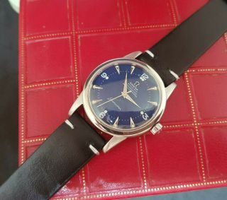 RARE VINTAGE OMEGA SEAMASTER CHRONOMETER CAL:352 BLUE DIAL AUTO MAN ' S WATCH 6