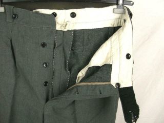 Ww2 Wwii German Army Field Trousers Pants Italian Fabric Grigio Verde