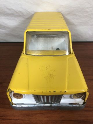 Barn Find Vintage 1960’s Pressed Steel Tonka Toys Yellow Jeep Wagoner Toy Truck 5