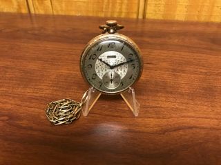 Vintage Elgin Pocket Watch With Simmons Chain Running