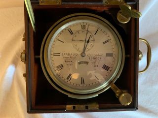 Barraud 2 - Day Marine Chronometer No.  1533 Great No 2075 2