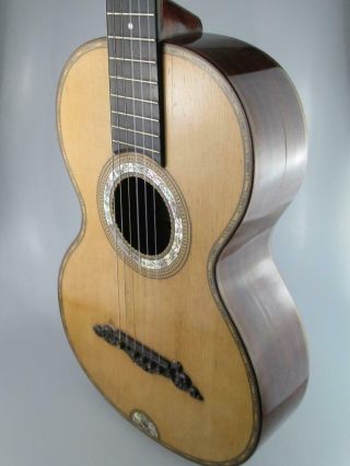 Antique 19th Century Parlour Guitar By W.  H.  Murphy Circa 1880 Manchester 6