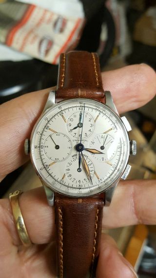 Vintage Universal Geneve Compax Chronograph Wristwatch Cal.  287 Serviced 10