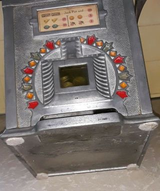 Antique 1932 Vendet Midget 5c Nickel Slot Machine Jackpot Payout 12