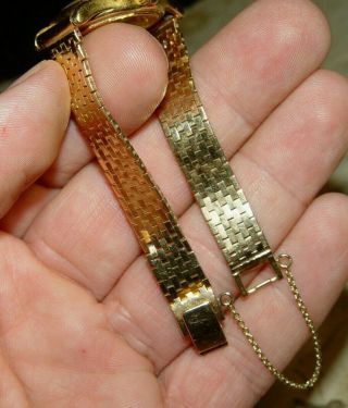Estate Vintage Patek Philippe Geneve 14K Rose Gold Ladies Watch Wristwatch 36 GR 10