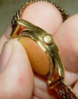Estate Vintage Patek Philippe Geneve 14K Rose Gold Ladies Watch Wristwatch 36 GR 8