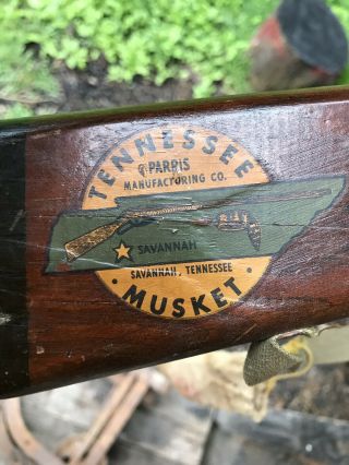 Vintage,  Parris Mfg.  Co.  Trainer Rifle " Toy " Gun Corks & Ammunition Bag No Resv