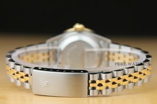 LADIES ROLEX DATEJUST TWO TONE 18K YELLOW GOLD DIAMOND & STEEL QUICKSET WATCH 6