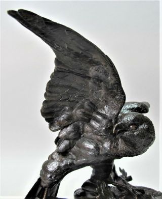 Fine JULES MOIGNEZ French Animalier Bronze Sculpture c.  1880 antique 5