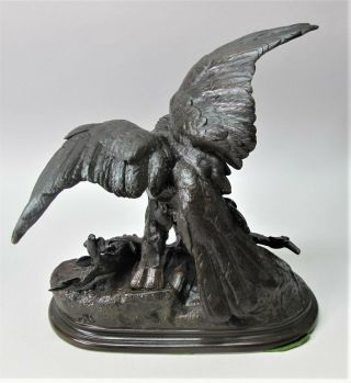 Fine JULES MOIGNEZ French Animalier Bronze Sculpture c.  1880 antique 6