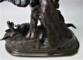 Fine JULES MOIGNEZ French Animalier Bronze Sculpture c.  1880 antique 8