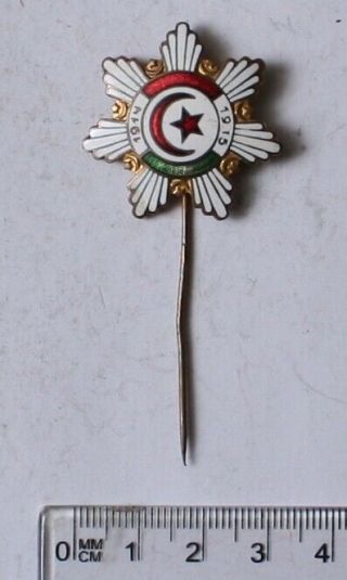 Ottoman Turkey - Hungary World War I 1914 - 1915 Patriotic Pin Badge Enameled