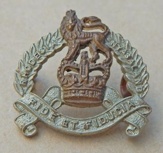 Rhodesian Army Pay Corps Collar Badge Rhodesia Pre - Udi Bi - Metal Qe2