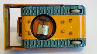 RARE 50 ' s Yonezawa Battery Op Bulldozer No.  17 Tin Litho Japan Toy 8