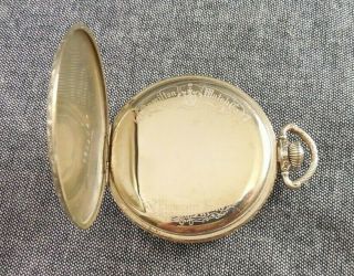 Vintage Hamilton 14K Gold Filled Openface Pocket Watch 17J For Parts/Repair 8
