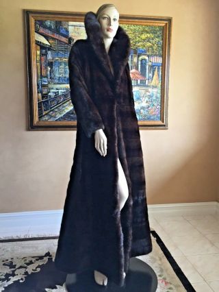 Vintage Designer Couture Mink Fur Coat Adjustable Length Swing Gorgeous Imagnin