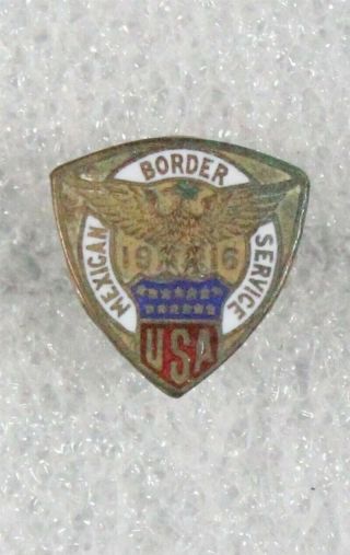 Wwi Era Home Front - 1916 Mexican Border Service Lapel Pin (triangle)
