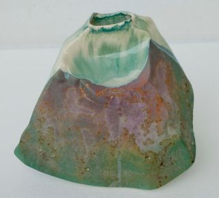 Large Raku Ancient Sands Pottery Vase By Tony Evans Ceramics Signed