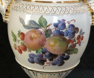 Jumbo Size Antique meissen porcelain Snake Urn Masterwork 8