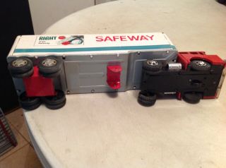 60 ' s Tin Litho Safeway Tractor And Trailer 16 