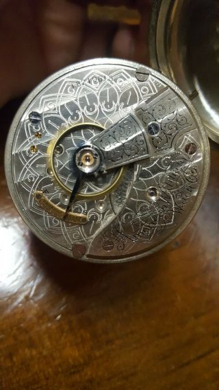 Antique Waltham 18s 7j Open Face Pocket Watch model 1883 Flawless Sun Dial 3