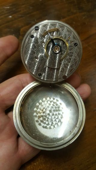 Antique Waltham 18s 7j Open Face Pocket Watch model 1883 Flawless Sun Dial 6