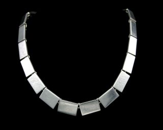 Vintage Bent Knudsen Sterling Silver Necklace,  Denmark / 107 Grams