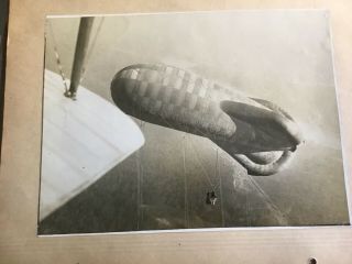 Wwi Us Army Blimp Reconnaissance Aerial View Photograph 1918 Airship