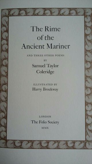 The Rime of the Ancient Mariner Samuel Coleridge Folio Society Limited Edition 4