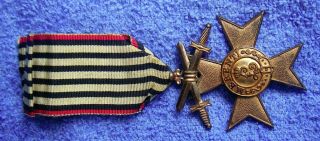 Ww1 Military Cross Order Of Merit 3rd Class W/swords