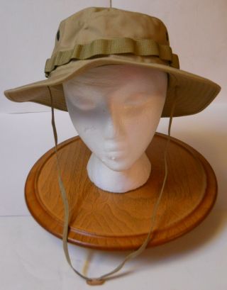 Boonie Hat,  Khaki 50 - 50 Nyco Ripstop,  Mil - Spec, .  R&b,  U.  S.  A.  7 1/4 (med)