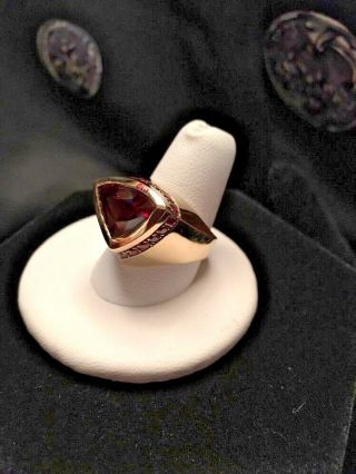 Vintage Y.  Gray Designs 6.  5Ct Ruby Spessertite 14k Yellow Gold Ring One Of A Kind 7