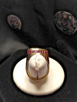 Vintage Y.  Gray Designs 6.  5Ct Ruby Spessertite 14k Yellow Gold Ring One Of A Kind 8