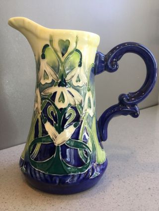 Old Tupton Ware Tube Lined Jug Pitcher Mackintosh Design By Jeanne Mcdougall 6 "