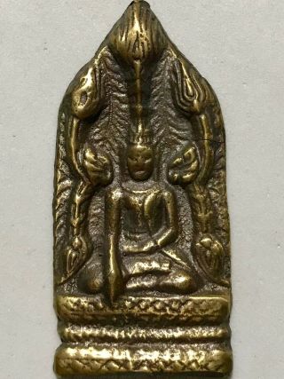 Phra Pang Marnwichai Lp Rare Old Thai Buddha Amulet Pendant Magic Ancient Idol16
