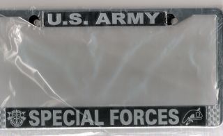 Army License Plate Frame - Special Forces