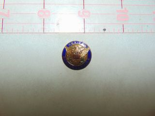 Wwi 1916 Mexican Boarder Service Enamel Pocket Button Pin