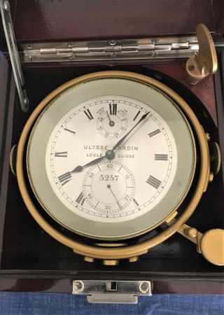 Rare Swiss made Ulysse Nardin Marine Chronometer 3