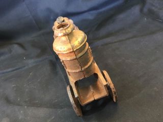 Old Vtg Collectible Cast Iron Toy Steam Fire Engine Hubley? Style Vehicle 3