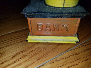 Antique Cast Iron Trick Dog 6 Part base Hubley 1888 Mechanical Bank 9