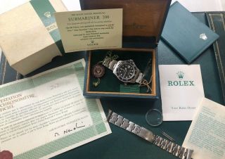 Vintage Rolex Red Submariner 1680 From 1970 With Rare Punched Papers Full Set