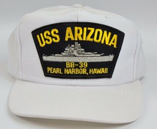 Uss Arizona Us Navy Pearl Harbor Vintage Snapback Baseball Cap Hat Bb39 Hawaii