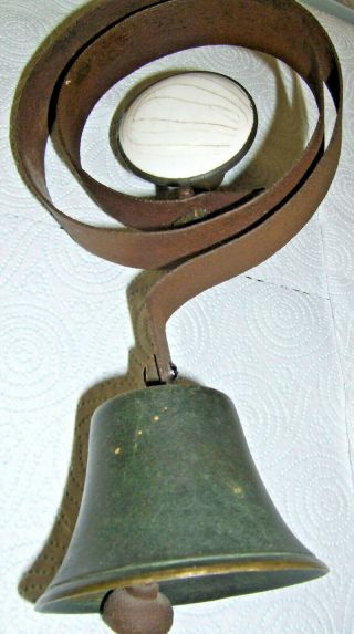 Victorian Door Bell Servants Bell Bronze J Evans Maker