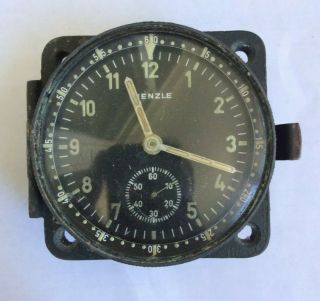 Vintage Kienzle 8 Tage Days 10 Steine Ww2 German Borduhr Clock Luftwaffe Bo - Uk2