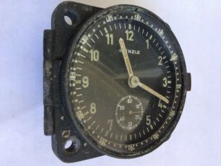 Vintage Kienzle 8 Tage Days 10 Steine WW2 German Borduhr Clock Luftwaffe Bo - Uk2 4