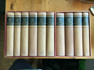 A Study Of History By Arnold J.  Toynbee - 10 Volume Set 1955 - Second Edition