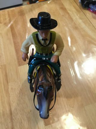 Vintage Hartland Figure And Horse Sheriff Wyatt Earp With Horse Tombstone