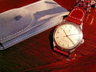 Vintage 1950,  S Solid Rose Gold Rolex Watch,